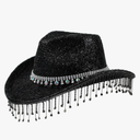 Vacation Hats Tassels Hand Beading Crystal for Girl for Carnivals Music Festival