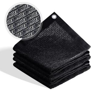 ARKOST 70% Shade Cloth for Garden, Outdoor Sun Shade Netting with Reinforced Grommets, Pergola Shade Cover Mesh Tarp for Plants Patio Greenhouse Chicken Coop, 8x12 FT, Black