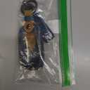 for Dodge Ram Key Fob Cover Leather Car Key Case Protector keychain Smart Key Fob Holder Compatible for 2019-2024 Dodge Ram 1500 2500 3500 4500 5500 (Blue)