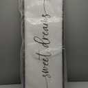 SRSZHIYUE Bedroom Above Bed Wall Decor Minimalist Sweet Dreams Sign 40''15'' Large Romantic Modern Farmhouse Plaque Master Bedroom Guest Room Couples Wall Hanging DecorationBlack