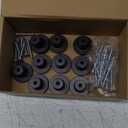 Ravinte 10 Pack Cabinet Knobs Black Kitchen Cabinet Knobs Round Dresser Drawer Knobs Matte Black Drawer Pulls Closet Door Knobs 1-1/5 Inch, OCNYN8HS10