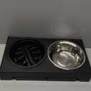 Heeyoo Elevated Dog Bowls - 5 Adjustable Heights Stand, 2 Stainless Steel Bowls & 1 Slow Feeder, 3.2" to 12.2" for Small to Large Dogs