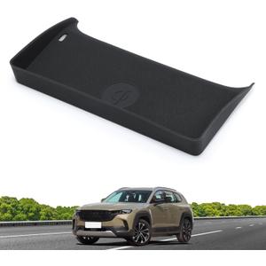 Center Console Wireless Charging Mat for Mazda CX-50 2025 2024 2023 Silicone Wireless Phone Charging Pad for 2025 CX50 Non-Slip Mat Interior Accessories Black