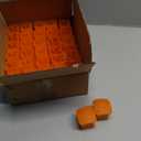 Sukh Rebar Caps - 60Pcs Orange Mushroom Safety Cover for T-Posts, Building Construction Protection Stakes - Plastic End Caps Fit #3-#7 Stake Sizes