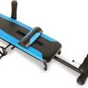 Exerpeutic Alternative Inversion Traction Table - Provides Lower Back Pain Relief Without Going Upside Down - Portable Spine Stretcher Bed for Home - 350 Lb. Capacity - Blue/Black