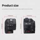 HiSport Black Universal Aluminum 7/8" 22MM Motorcycle Switch Handlebar Motorbike Horn Turn Signal Headlight Control Buttons