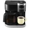 Keurig K-Duo Single Serve K-Cup Pod & Carafe Coffee Maker, with Multiple Brew Sizes, 60oz Removable Reservoir, Programmable Auto Brew Carafe, Black