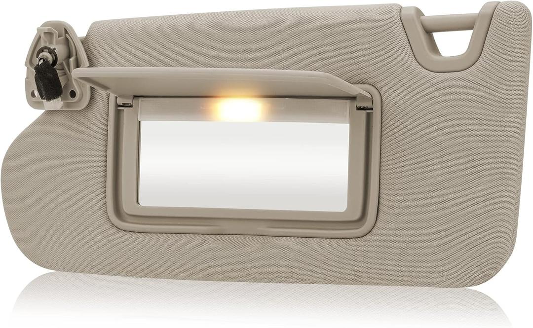 Beige Driver Left Side Sun Visor Replacement Compatible with 2013 2014 2015 2016 2017 2018 Nissan Altima Without Sunroof Replace 96401-3TA2A Beige Driver Left Side Sun Visor Replacement Compatible with 2013 2014 2015 2016 2017 2018 Nissan Altima Without Sunroof Replace 96401-3TA2A
