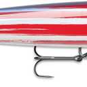 Rapala Giant Lure US Flag Collectible Display Fishing Lure Decor for Man Caves Offices and Tackle Shops, Large