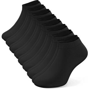 Ankle Socks for Women, 8 Pairs Premium Cotton Non Slip Lightweight Casual Low Cut Socks (Gray)