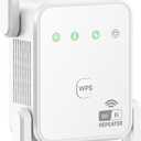 1200Mbps WiFi Extender Signal Booster for Home, Dual Band 5GHz/2.4GHz Wireless Internet Repeater with 4 External Antennas, Covers Up to 3600 Sq.ft & Supports 80 Devices, AP Mode with Ethernet Port