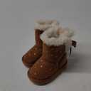Josmo Girl's Warm Faux Fur Ankle Snow Winter Kids Boots 5M