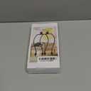 Lamp Harp 7 Inch, Saangseon Light Duty Polished Black Lamp Shade Holder Replacement with Finial and Detachable 3/8 Saddle Base, Set of 2 DIY Lighting Accessories