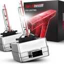 Torchbeam D1S HID Bulbs, 6000K Cool White, 150% Lighting Distance, Xenon Bulb, IP67 Design for Replace 66144 66140 85140 85415 85415C1, Pack of 2