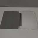 Feams Slim Case for iPad Air 11-inch M3 2025 / M2 2024, iPad Air 5th Generation 2022 / iPad Air 4th Generation 2020 10.9 Inch Case Clear Back with Pencil Holder & Auto Sleep, Abstract Line Art