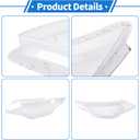 ACROPIX Headlight Lens Cover Headlight Headlamp Lense Clear Lens Cover for Kia Optima 2016-2018 Clear PC 1 Pcs Front Left Car