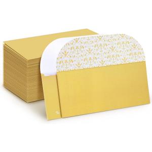 200 Pack Money Envelopes for Cash Gifts, Paper Greetings Money Holder Gift Envelope for Cash Gold Money Envelopes for Budgeting and Saving, Graduation, Birthday Supplies, 6.7 x 3 Inch