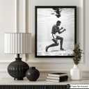 2 x Poster Master Underwater Training Print - Ali Poster - Boxing Art - Black and White Photo Wall - Professional Boxer Illustration - Gym or Living Room Decor - 8x10 UNFRAMED Wall Decor