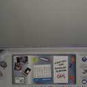 Essentially Yours Magnet and Message Board | Large Mountable 30 x 14 x 0.7 Inch Steel Bulletin Board (Silver)