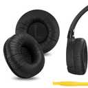 Geekria Leatherette Replacement Ear Pads for JBL JR300, JR300BT, T450BT, T500BT, Tune 500, Tune 500BT, Tune 510BT, Tune 520BT Headphones, Ear Cushions with Video Guide (Black)