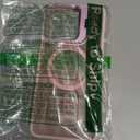 for Motorola Moto G 2026/2025 Case, Moto G Play 2026 Case, Fits MagSafe, with Camera Ring Stand & Sceen Protector, Slim Translucent Matte Military-Grade Drop Protection Magnetic Cover, Pink