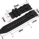 26mm Men's Silicone Watch Strap for Invicta Pro Diver 6977 21930 90082 17887 22309 Rubber watch band Women's Outdoor Sports watch Chain accessories buckle