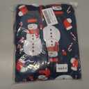 Matching Christmas Onesie Pajamas for Family/Couples, Cute Printed One-piece Pjs, Xmas Holiday Adult Hooded Sleepwear (Blue)