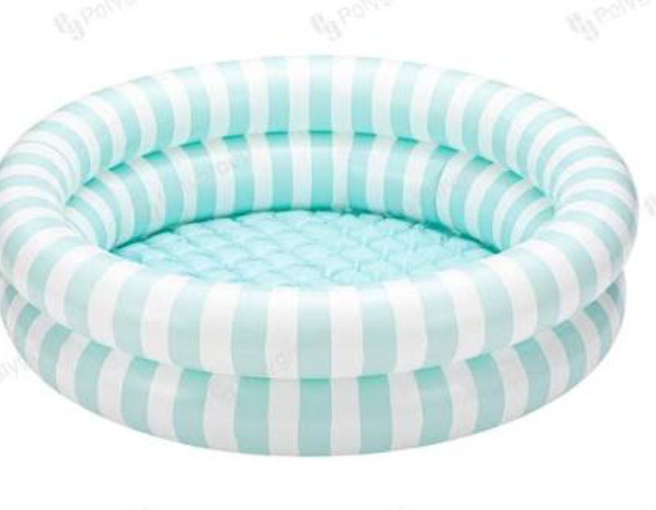 Funsicle Pastel Stripes Inflatable Pool, 1 ct With Pump