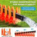 Kohree RV Sewer Hose Support 10FT, Bright Orange Heavy-Duty RV Sewer Support with Adjustable Design for Campers, Easy to Set Up, Help Dumping Quickly and Securely, Comes with Carrying Strap
