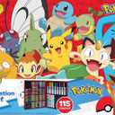 Crayola Pokmon Imagination Art Set (115pcs), Kids Art Kit, Coloring Supplies, Pokemon Toys, Pokemon Gift for Boys & Girls, Ages 5+