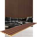 WPC Slat Wall Panels, Stylish Interior Decor Slat Paneling for Living Room, Bedroom,TV Background Wall, 48 x 6.3 Inch,16-Pack,Walnut