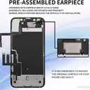 for iPhone 11 Screen Replacement 6.1" with Ear Speaker and Sensor Kit Full Assembly 3D Touch LCD Display Digitizer Fix Tools Magnetic Screw Mat Front Earpiece Repair Glass A2111 A2223 A2221