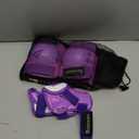 BOSONER Kids/Youth Knee Pads Elbow Pads Wrist Guards Set for 3-15 Years, Child Protective Gear Set for Roller Skates, Cycling, BMX Bike, Skateboard, Inline Skating, Scooter Riding Sports (Purple)