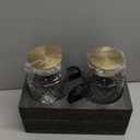 Glass Pitcher with Lid, 2 PACK 84 oz/2.5L Liter Vintage Water Pitcher, Clear Borosilicate Glass Water Carafe for Cold Brew, Coffee, Lemonade, Iced Tea,Beverage, Heat Resistant