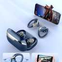 Wireless Earbud, Bluetooth 5.4 Headphones IP7 Waterproof for Sport, 50H Running Wireless Earphones with ENC Noise Cancelling Mic, Deep Bass Over Ear bud with Earhooks for Android, iOS, Workout, Gym