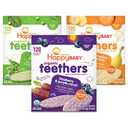 Happy Baby Organics Teether, 3 Flavor Variety Pack, 12 Count (Pack of 3)(BB: Nov. 09, 2025, Jan. 02, 2026, Jan. 10, 2026)