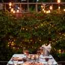 Svater Outdoor Led String Lights 50FT, Patio Lights with 16pcs S14 Shatterproof Bulbs, 1 Watt E26 Dimmable 2700K Warm White, IP65 Waterproof, Commercial Grade Light