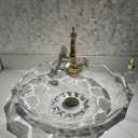 Transparent Glass Vessel Sink In washbasin sink | Vanity Countertop Sink with Pop Up Drain | FW-LA706
