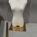Female Mannequin Torso Women Dress Forms for Sewing Manicanequin Body High Stability Gold Metal Stand for Clothing Dress Jewelry Display Adjustable Height 50-70 Thin Body, Beige body, Gold base