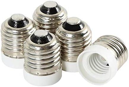 Yi Lighting - E26/E27 to E17 Adapter, Medium to Intermediate Socket Converter (12 Pack)