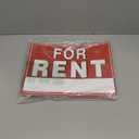 Large For Rent Sign, 17" x 13" Double-Sided Yard Signs with Arrow Stickersfor Rent Sign with Stand, for Rent Signs with Metal Stakes,WEATHER-PROOF, (3 Pack)