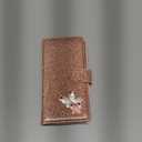 UEEBAI Wallet Case for Samsung Galaxy S10 Plus, Glitter PU Leather Phone Case Card Slots Kickstand Case Magnetic Closure Bling Flip Case Shockproof Hand Strap Flip Cover - Rose Gold