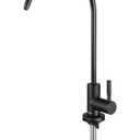 RO Water Filter Faucet Non-Air-Gap Drinking Water Beverage Faucet for Reverse Osmosis Systems Water Filtration System 304 Stainless Steel (Matte Black)