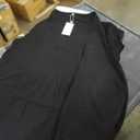 VISLILY Womens-Plus-Size-Summer-Tops Trendy Puff Short Sleeve T Shirts Cute Flowy Pleated Blouses Casual Crewneck Tunics Tee Black 2XL