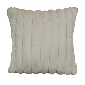 Riverbrook Home Zippered Pillow Cover with Removable Feather Filler, Madison Cream - White, 20 x 20-Inch