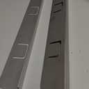 Stove Gap Covers,Stove Counter Gap Covers, Stove Gap Filler, Stainless Stove Gap Cover Retractable Lengths 13.8" to 27.5" for a Variety of Furnaces, Eliminates Gap Between Counter & Appliances