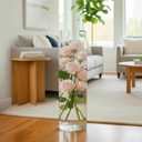 Liotww Extra Large Clear Flower Vase for Floor, Acrylic Cylinder Oversized Big Wide Mouth Plastic Tall Vases for Home or Wedding (D7.8"X24" - D6 X19.8 - D4.8"X15.8" + 3 Holder)