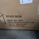 FURINNO Simplistic Study Table, Rectangular, Easy Assembly, for Gaming, Dorm, Home Office, Bedroom, Study Room 31.3" x 15.4"
