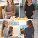 YooAurvox 4 Pack Girls Short Sleeve T Shirts, 4-Color, 9-10 Years