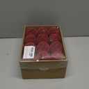 24PCS Velvet Christmas Ball Ornaments Set, 2.36" Shatterproof Baubles for Christmas Tree Decorations, Gold-Lined Hanging Baubles with Velvet Finish for Thanksgiving Holiday Party Decor, Red